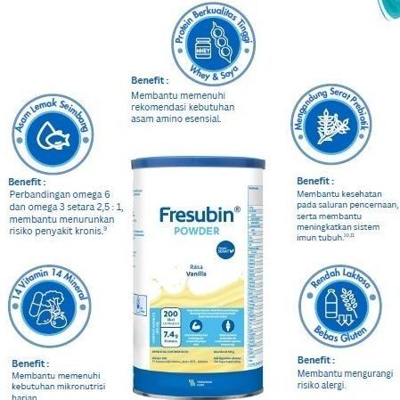 

Fresubin Powder 500G (Susu Utk Nutrisi Bagi Pasien Dewasa Malnutrisi) Terlaris