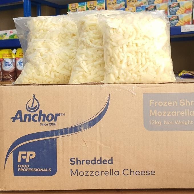 

Anchor Mozarella Shreded Repack / Keju Mozarella Anchor Parut Repack Terbaru