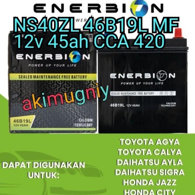 AKI MOBIL NS40ZL 12V 45AH MF KERING AGYA CALYA AYLA SIGRA JAZZ BRIO XPANDER ERTIGA MOBILIO 2904T