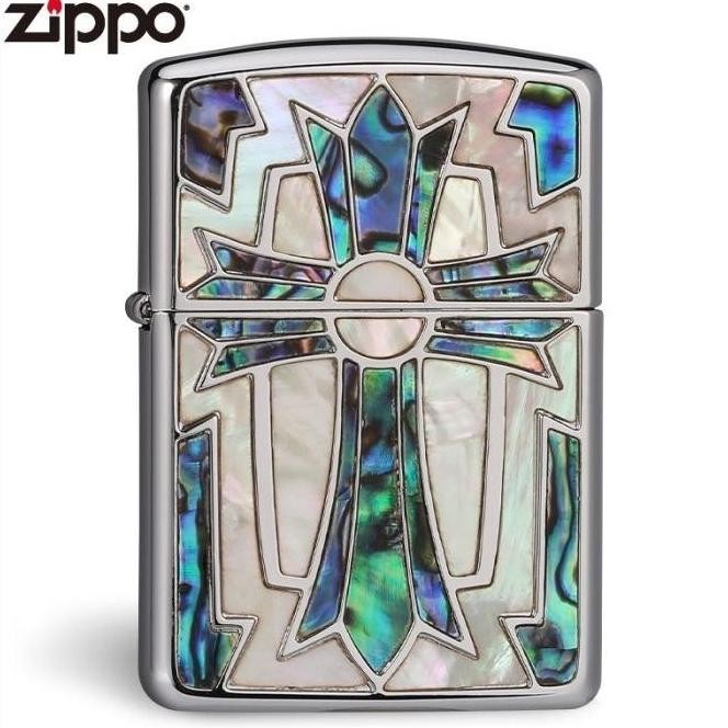 Korek Api Zipo Salib Silver