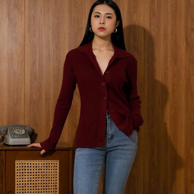 Tersedia Julie Knit Top / Top Knit Wanita / Blouse Knit / Atasan Wanita Knit/Cardigan Wanita dengan 