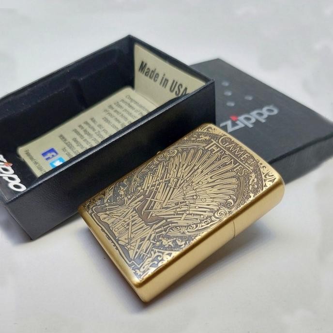 Korek Api Zipo Classic Gold Game Of Thrones Grade Ori