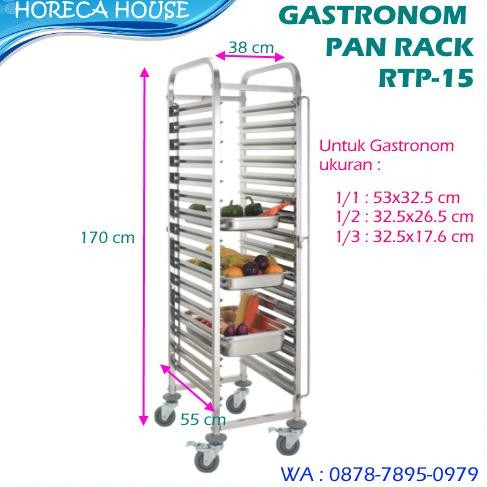 Trolley Rak Makanan RTP-15 Trolley Susun Rak Kue