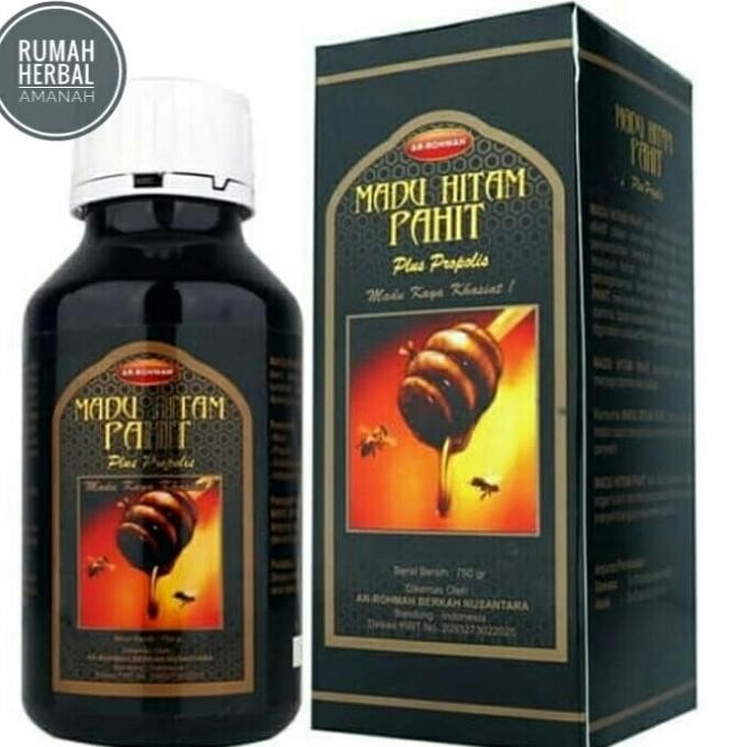 

Madu Hitam Pahit Plus Propolis Arrohmah Ar Rohmah 750 Gram Terlaris
