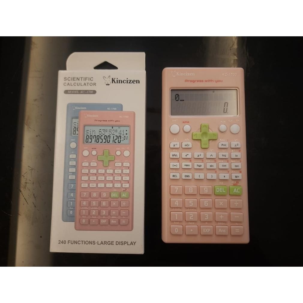 

df-7 rq-56 KINCIZEN KC-1700 COLOR ~ Kalkulator Sekolah Scientific Calculator Kuliah KC1700 Original Berkualitas