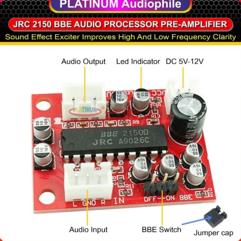 JH8 BBE Audio Processor Modul kit Tone Preamp Sound Effect Treble Bass BBE-01