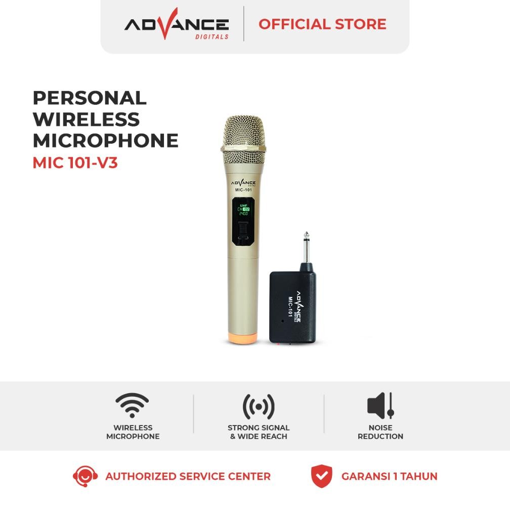 JH8 Professional ADVANCE  Double Digital Wireless Mic Microphone/Mikrofon Bluetooth Profesional MIC-