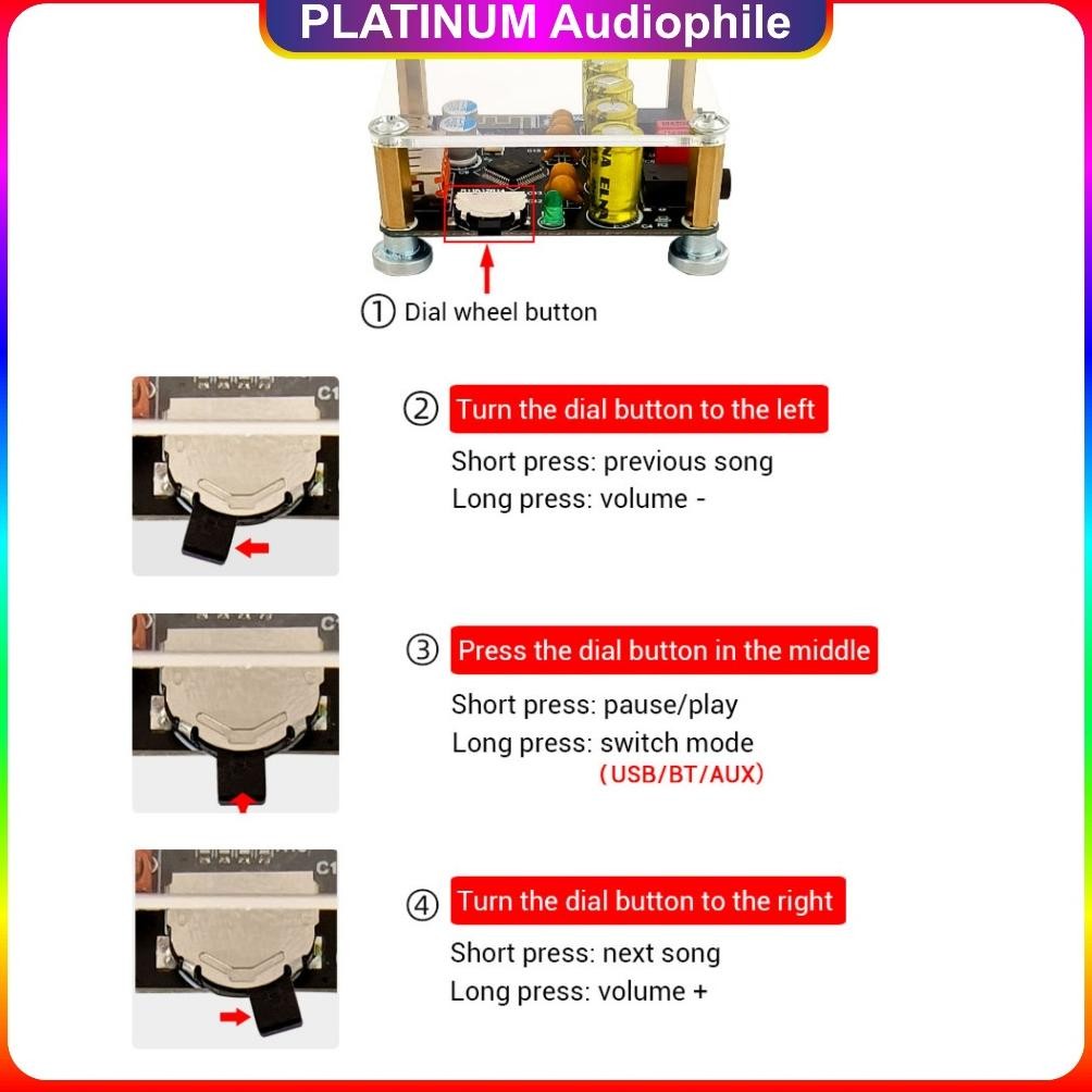 JH8 Bluetooth Audio Decoding BT 5.1 Lossless Flac MP3 Audio Receiver Decoder ZK-PT2