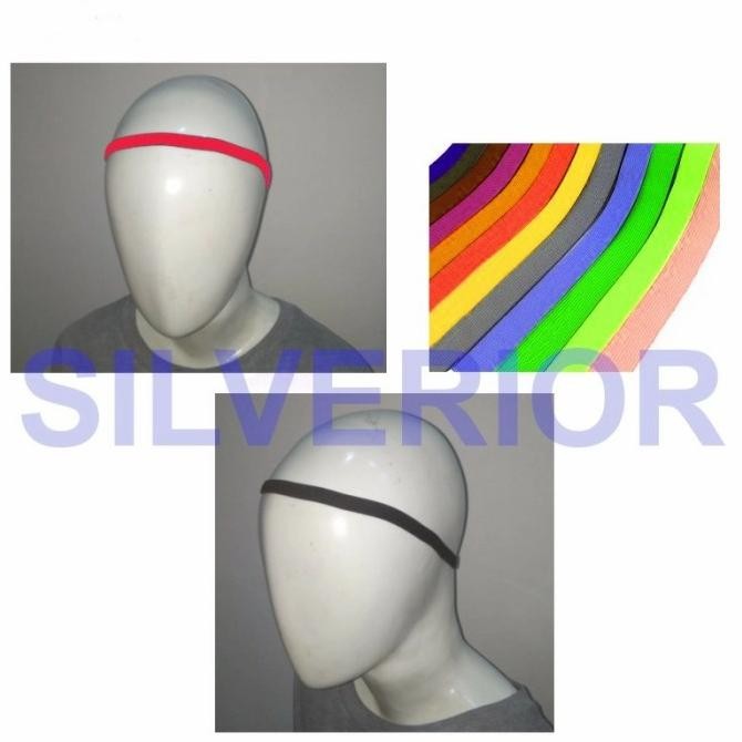 promo ikat rambut bando karet olahraga sport headband hairband pria wanita