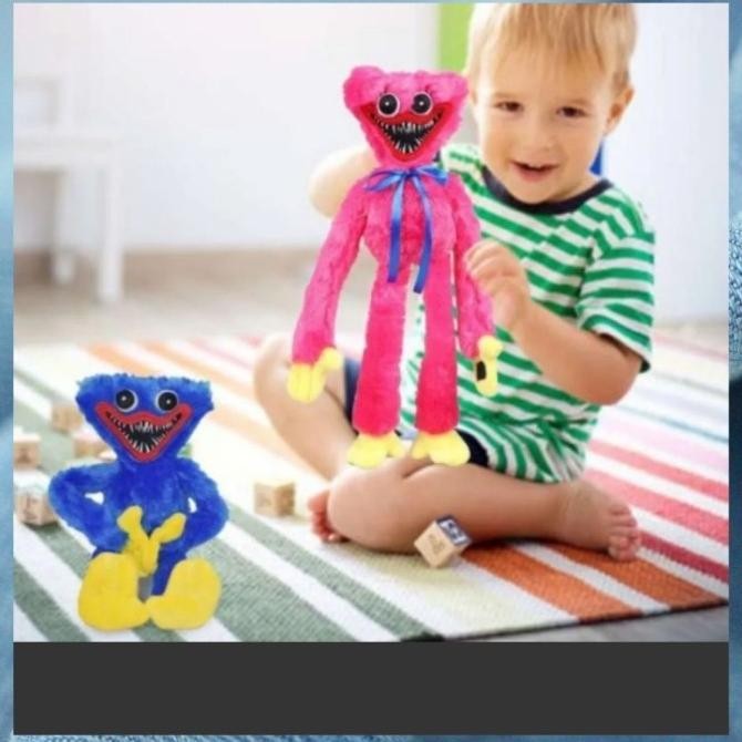 HJK Boneka Huggy Wuggy ( Hagi Wagi ) 40 cm Stuffed Plus Game Poppy Playtim