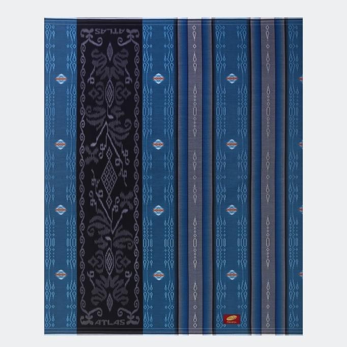 Murah Sarung ATLAS Premium 760 Songket Biru Non COD
