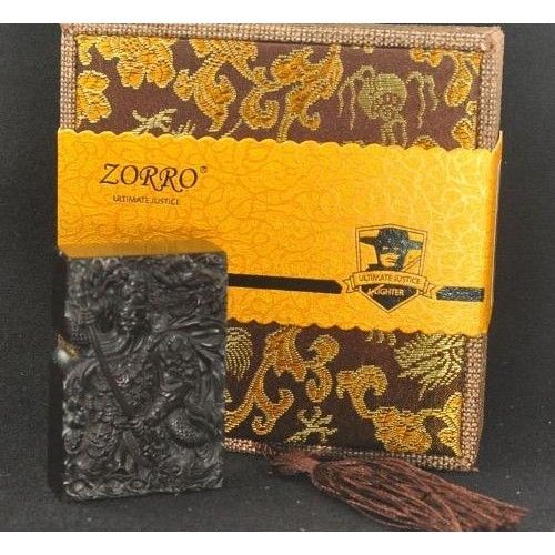 Korek api Zorro Guan Yu Wood Grafir Kayu windproof lighter creative