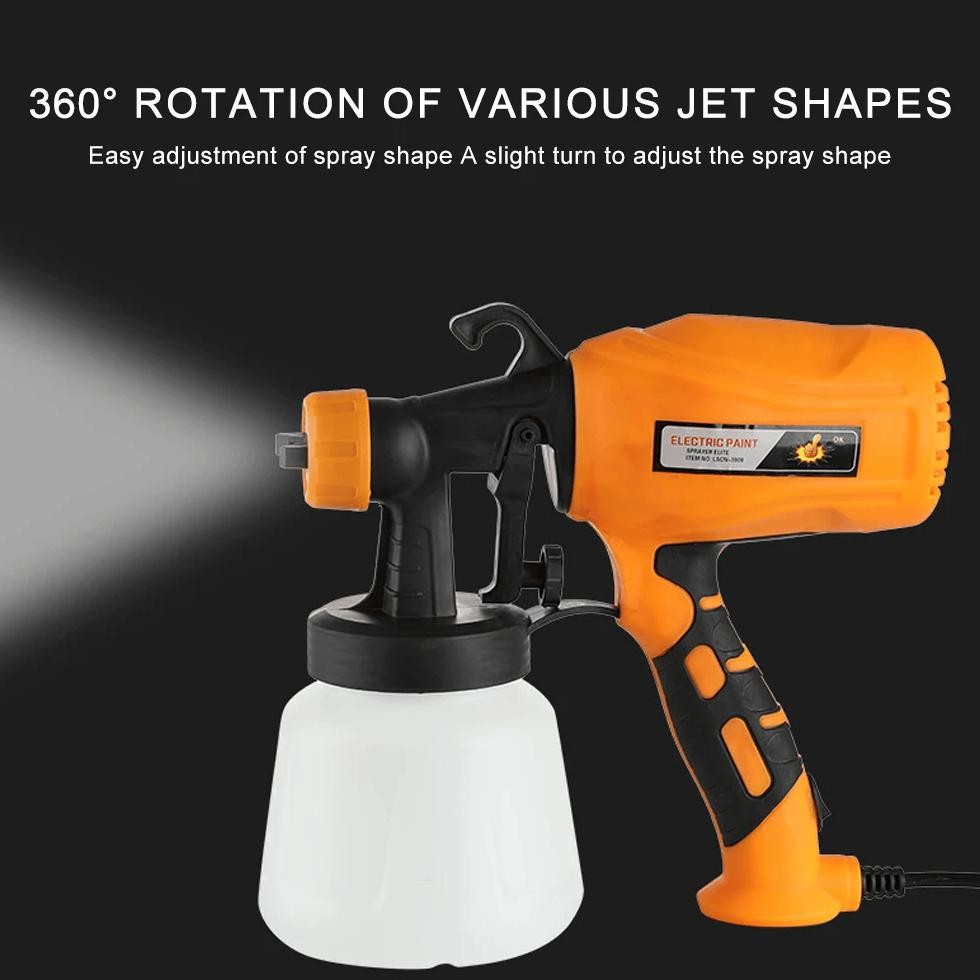 Mesin Alat semprot cat listrik tembok rumah mobil motor Spray Gun Paint Sprayer 550W 900ml Aideepen