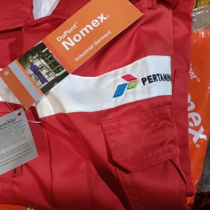 Wearpack Pertamina merah nomex dupont
