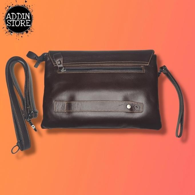 Handbag Pria Wanita KULIT ASLI Tas Tangan Pria Clutch KICKERS