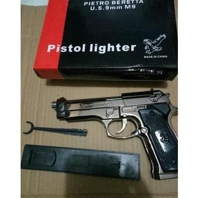 he- Paling di gemari  KOREK API PISTOL BARETA UKURAN BESAR FULL BESI