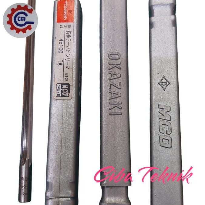 Reamer Tirus 4mm /Taper Pin Reamer 4-5mm OKAZAKI Jepang murah
