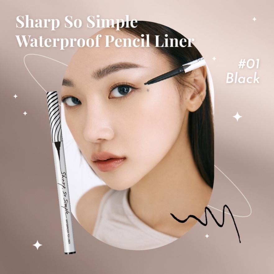 ready clio sharp, so simple waterproof pencil liner | pen liner | eyeliner {terbaru/terlaris/tergcor