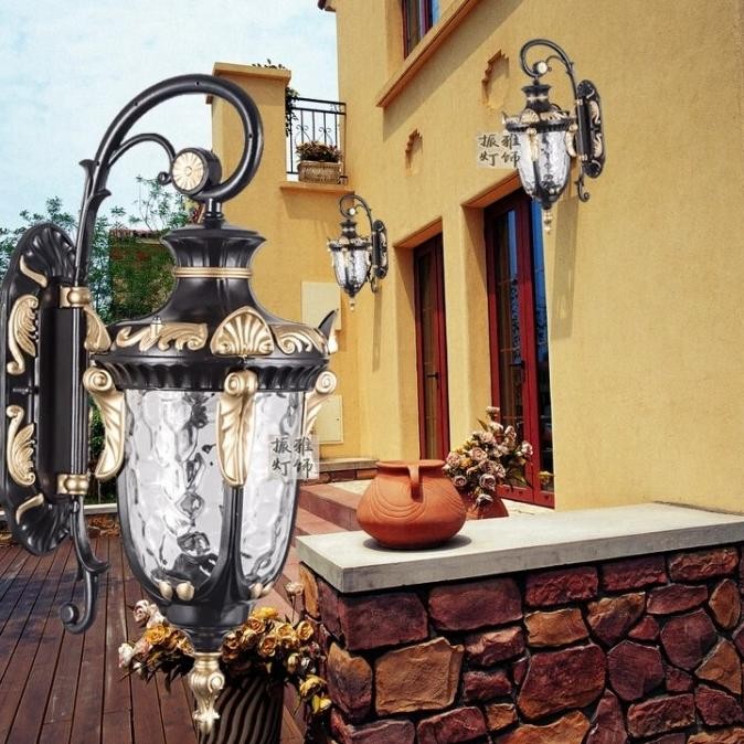 lampu dinding Outdoor klasik
