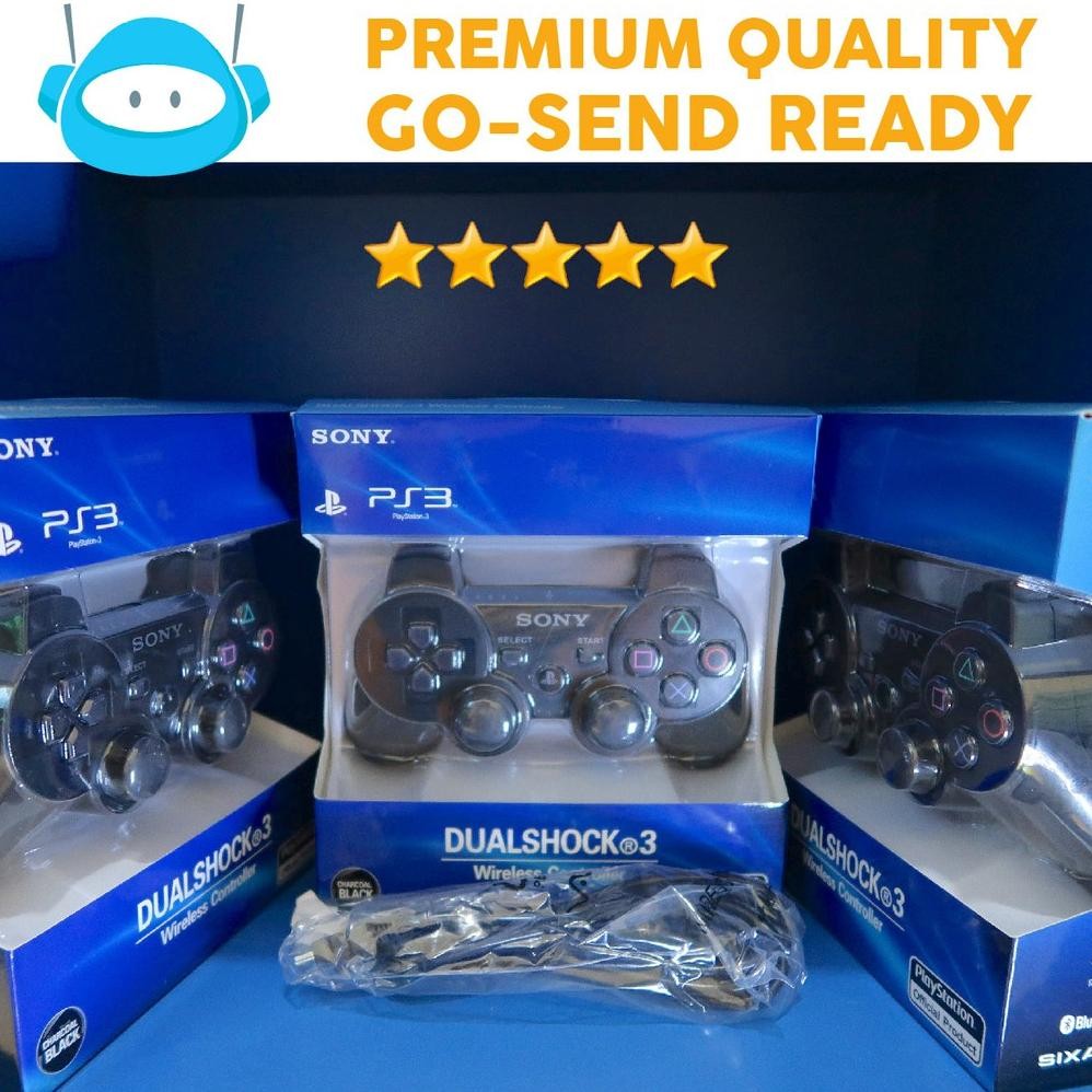 PG Dualshock 3 / Stick PS3 / Joystick PS 3 / Gamepad Wireless Original Dengan Kabel USB Dualshock 3
