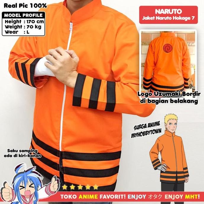 Jaket Anime Naruto Hokage 7 - Kostum Cosplay
