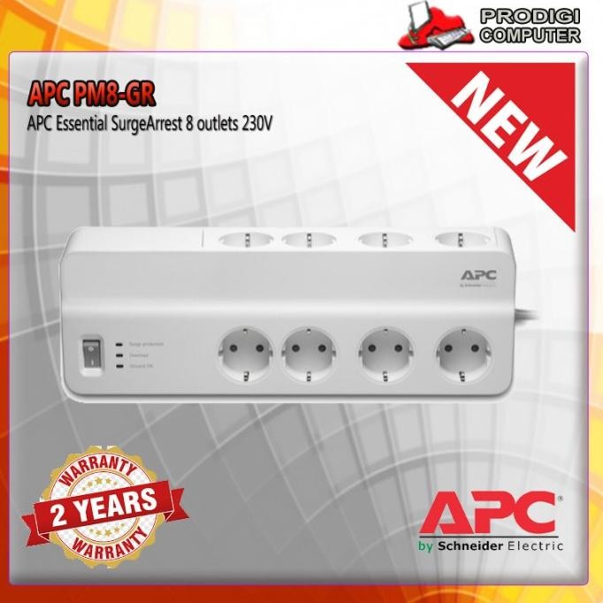 Miliki Apc Surge Protector Pm8Gr Pm8-Gr 8 Colokan Anti Petir