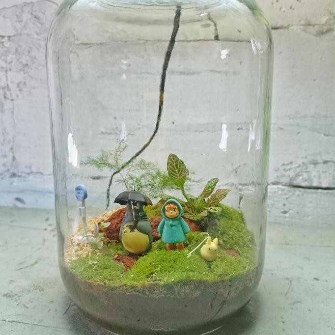 Promo Terra Lamp - Ghibli Mossscape | Terrarium Lampu Meja