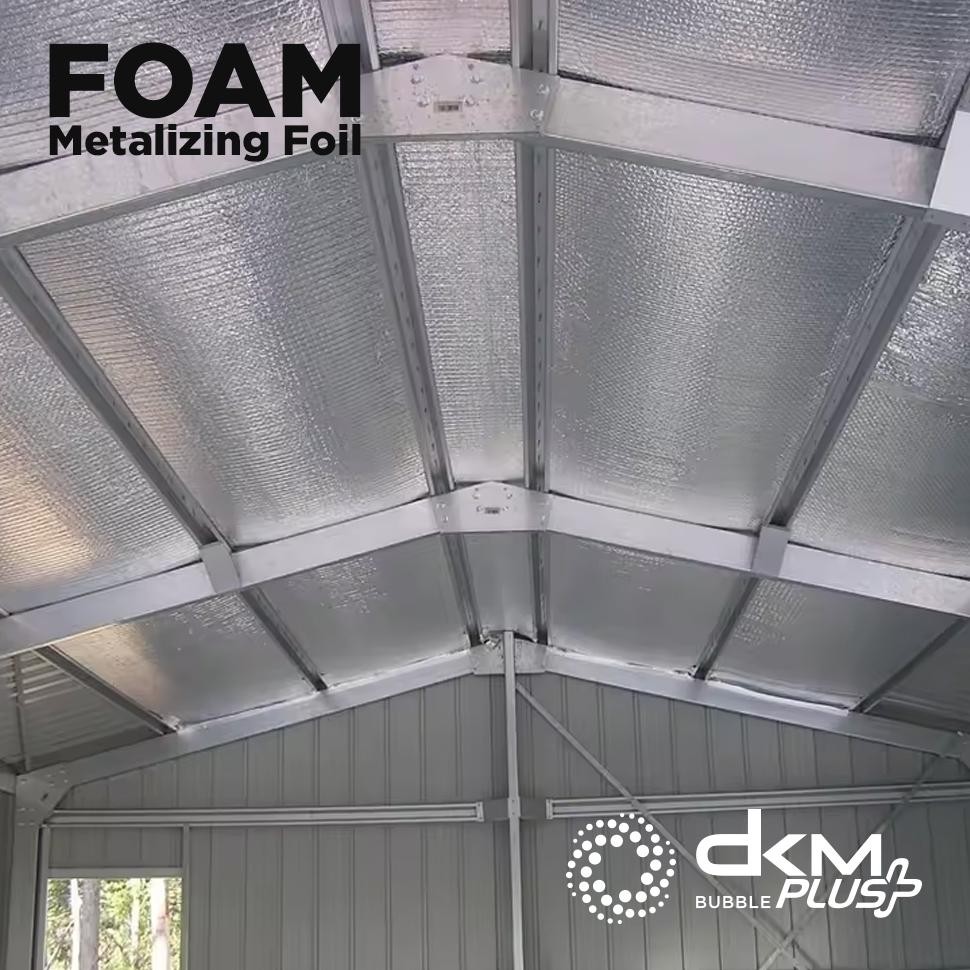 Alumunium foil thermal foam metalizing foil peredam panas atap roll Ketebalan 1mm