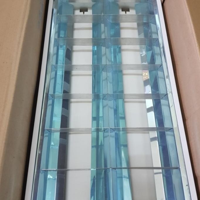 Promo Kap Lampu Rm 2X18 Watt / Kap Lampu Rmi 2X18 W / Kap Lampu Tl 18 W