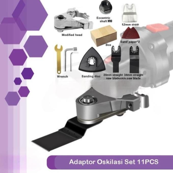 Adaptor Oskilasi Komplit Multiguna Adaptor Gerinda Menjadi Oskilasi Co
