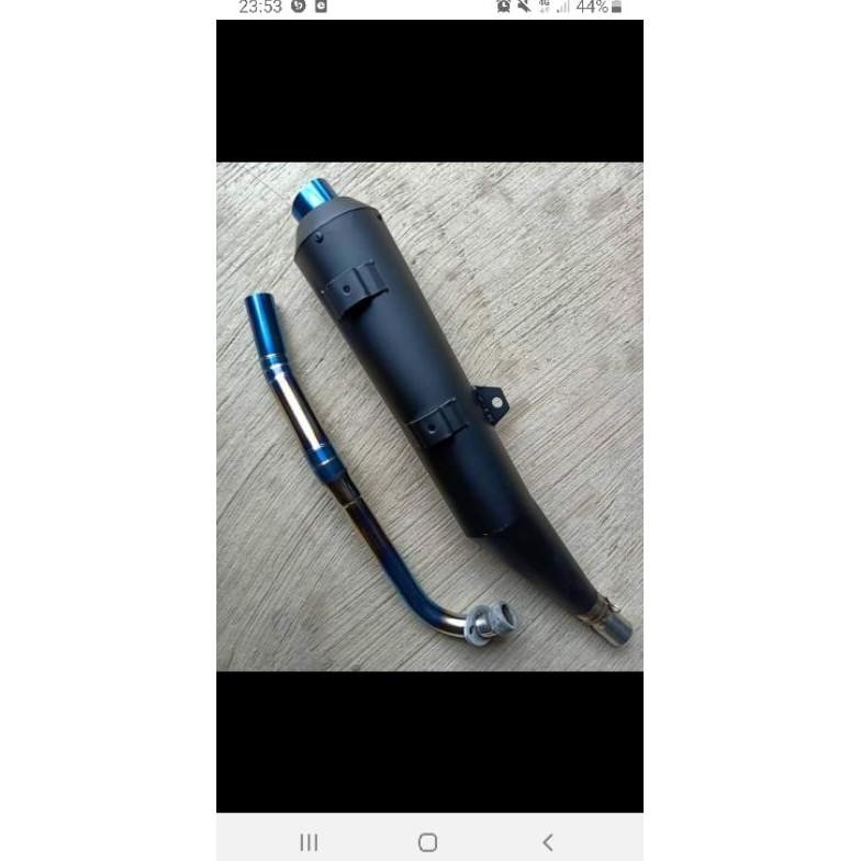 knalpot tsukigi revo absolud blade revo fi blade supra 125 helm in leher blue knalpot bobokan