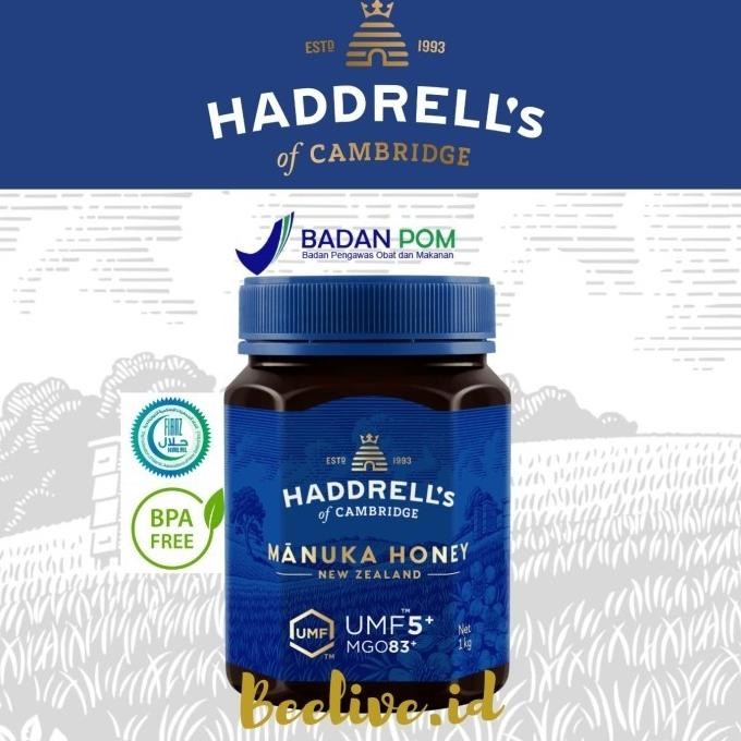 

Madu Haddrells Manuka Honey Umf 5+ Mgo 83+ 1 Kg Terlaris