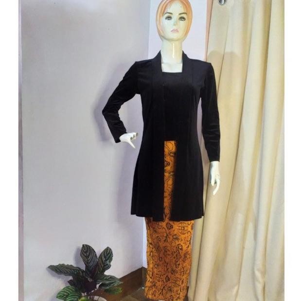 Kebaya Beludru Kartini / Baju Kartini / Kebaya Kutubaru Ready