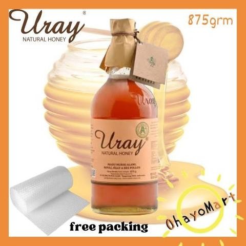 

Uray Natural Honey Botol Besar/ Raw Honey 100% Natural/ Madu Asli 875G Best Seller