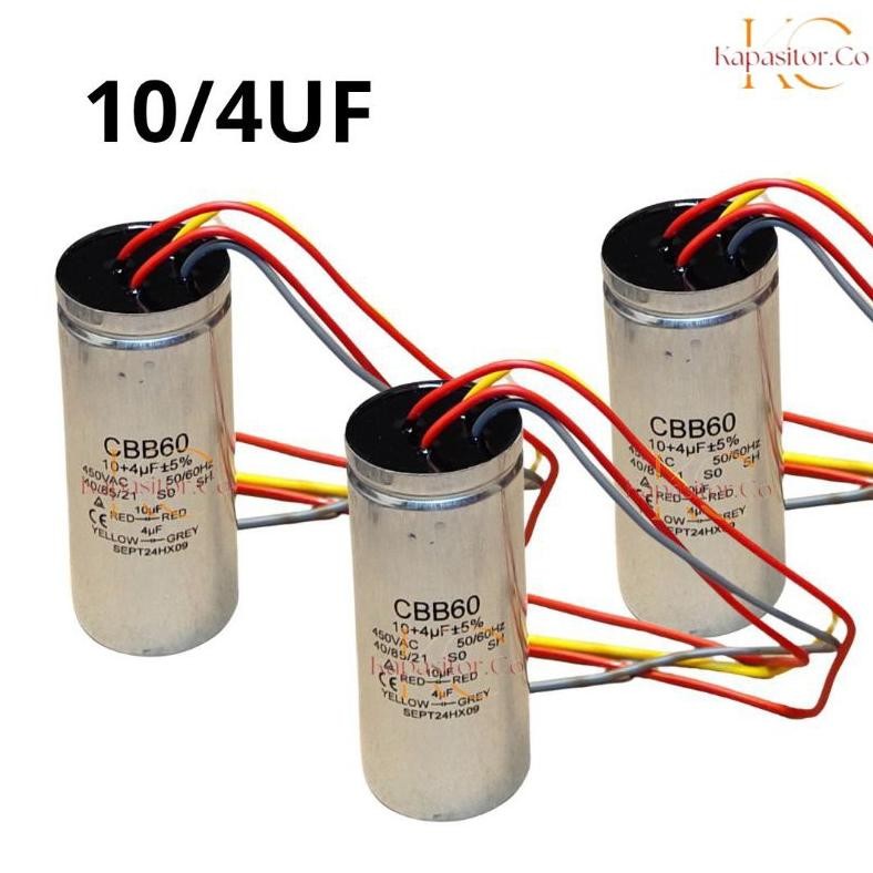 kapasitor mesin cuci sanken 2 tabung CBB60 10/4uf stainles 7kg 8kg 9kg 10kg 11kg 12kg 13kg 14kg 15kg
