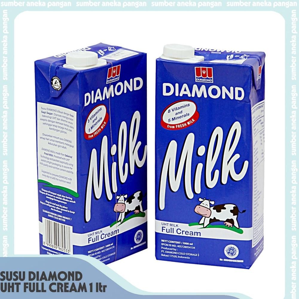 

Spesial/ Susu Diamond Full Cream 1Dus @1Ltr Jaminan Exp Panjang {Terbaru/Terlaris/Tergcor/Kekinian}