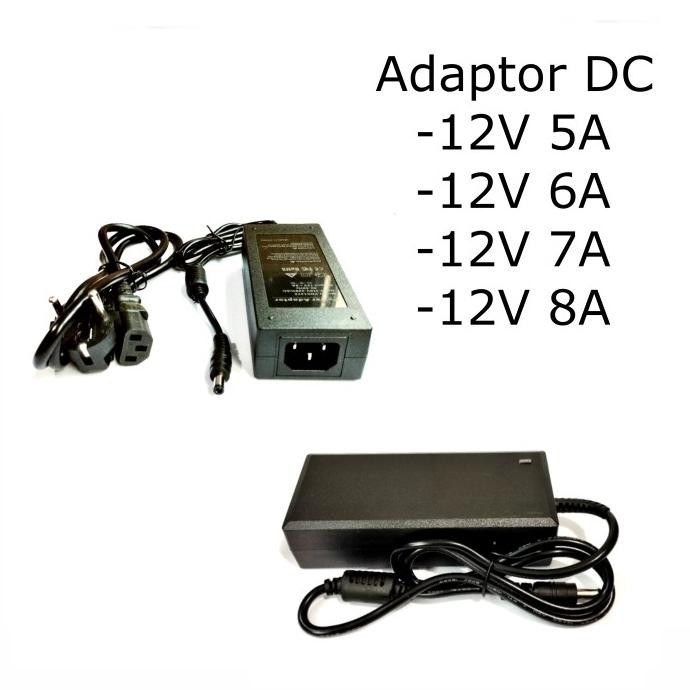 Power Adaptor Pompa Dc 12V 5A 6A 7A 8A Adaptor Dc Led Trafo - Asli