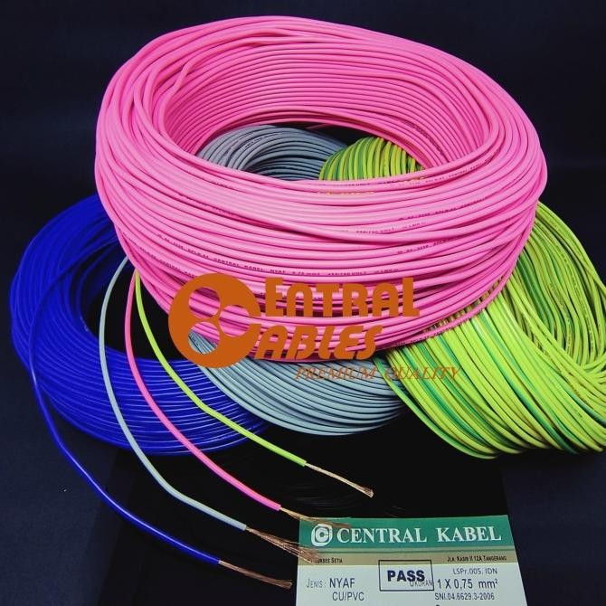 Central Kabel Nyaf 0.75 Af 0.75 Af 0,75 Nyaf 1X0.75 Nyaf 1X0,75 50M - Asli