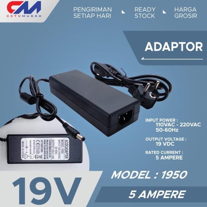 Adaptor 19V / 5A || Switching Adaptor 19 Volt / 5 Amper - Asli