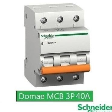 Diskon Schneider Mcb 3P 40A Domae - Mcb 3 Phase 40 Ampere Schneider