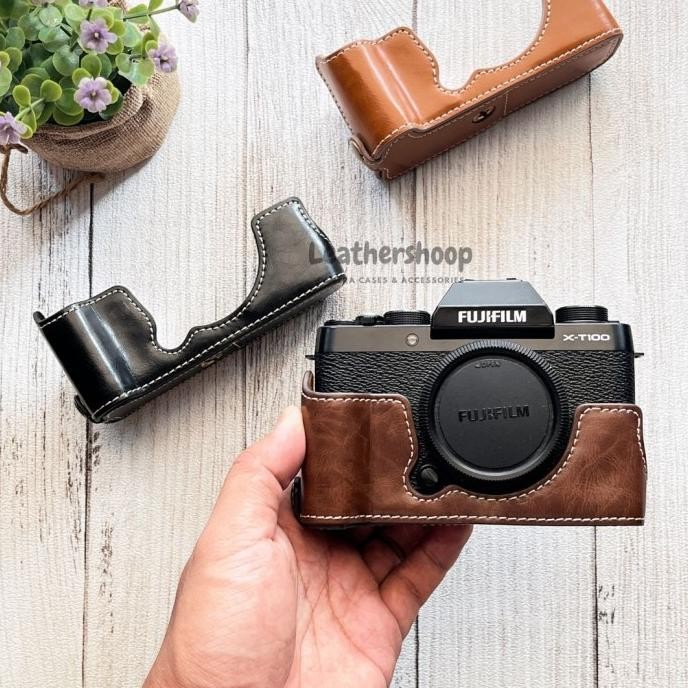 Fujifilm XT200 Fuji X-T200 Half Case Leather