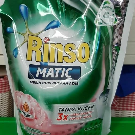 rinso matic/rinso matic bukaan atas/rinso cair/rinso matic top loading