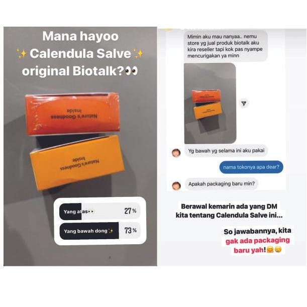 Bio Talk Calendula Healing Salve untuk eczema & kulit kering biotalk