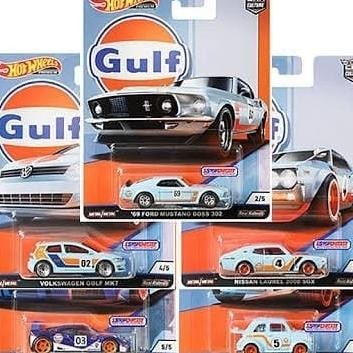TERBARU - Hot Wheels Gulf Series Car Culture HotWheels nissan laurel mustang VW