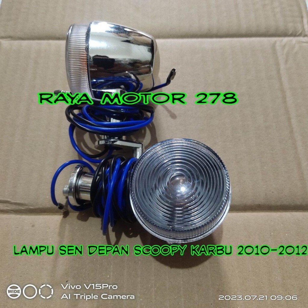 lampu sen depan kanan kiri scoopy karbu