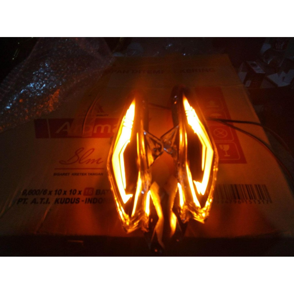 sein depan sen custom lampu sein beat fi 2013-2015 custom alis running