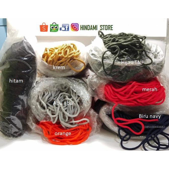 

ready !!! Jual Tali Kur Warna Warni 5 mm berat 900 gram