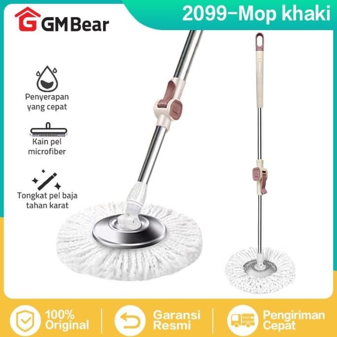GM Bear Tongkat Pel + Kain Pel Set 2099 - Mop Stick Set with Headmop