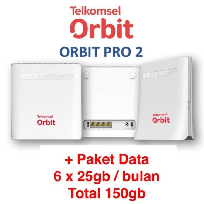 promo TELKOMSEL ORBIT PRO 2 ZTE 4G WIRELESS ROUTER MF286R 50GB MIMO 3X3