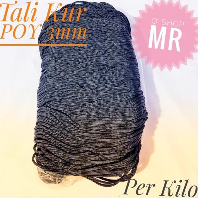 ready  Tali Kur Hitam / Tali Cord POY 3mm